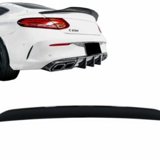 Πίσω Spoiler για Mercedes C-Class C205 Coupe (2014-2019) Dynamic Sport Design Piano Black