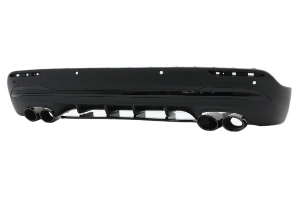Πίσω Διαχύτης Diffuser and Piano Black Μπούκες για Mercedes GLA SUV H247 (2020-) AMG-Line Sport Package - Image 2