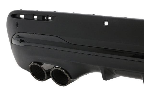 Πίσω Διαχύτης Diffuser and Piano Black Μπούκες για Mercedes GLA SUV H247 (2020-) AMG-Line Sport Package - Image 3