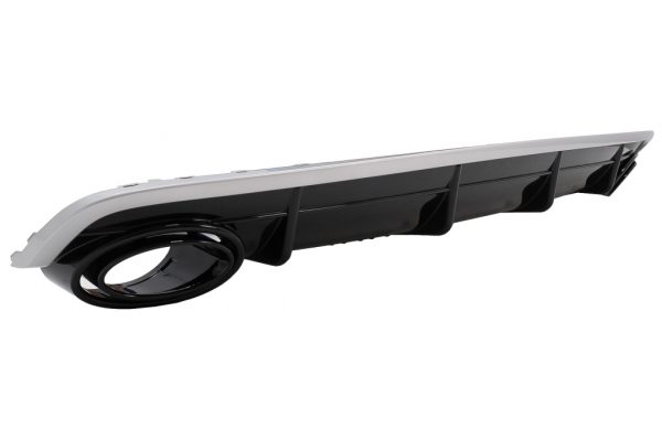 Πίσω Διαχύτης Diffuser Double Outlet για Audi Q7 SUV 4M (2015-2019) S-Line Προφυλακτήρας - Image 2
