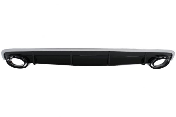Πίσω Διαχύτης Diffuser Double Outlet για Audi Q7 SUV 4M (2015-2019) S-Line Προφυλακτήρας