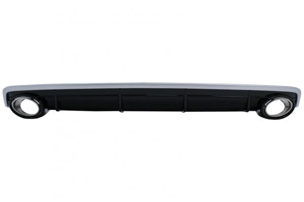 Πίσω Διαχύτης Diffuser Double Outlet για Audi Q7 SUV 4M (2015-2019) Standard Προφυλακτήρας