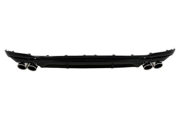 Πίσω Διαχύτης Diffuser για Audi A4 B9 8W Facelift (2020-up) μόνο S-line Black - Image 2