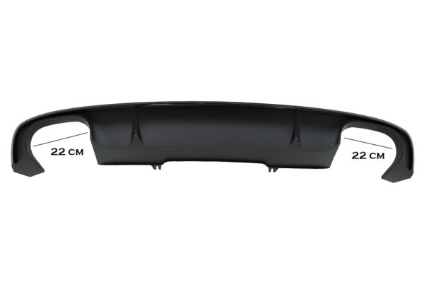 Πίσω Διαχύτης Diffuser για Audi A4 B9 8W Sedan/Avant (2016-2018) Black S4 Design για S-line - Image 3