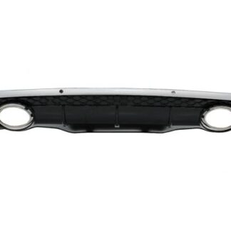 Πίσω Διαχύτης Diffuser για Audi Q5 8R (11.2008-2016) Piano Black Chrome Inserion S-Line Design
