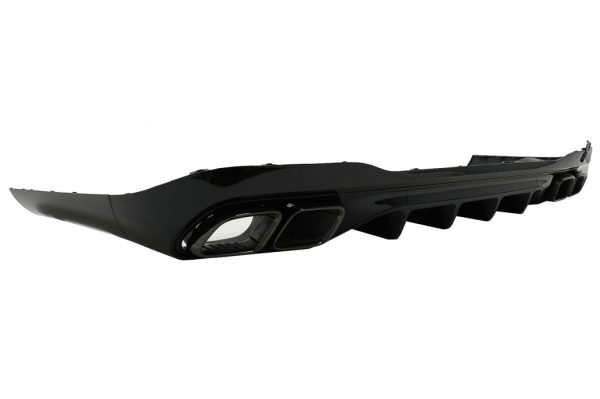 Πίσω Διαχύτης Diffuser με Black Απολήξεις Εξάτμισης Μπούκες για Mercedes C Class W206 S206 Sport Line (2021-Up) C63 Design - Image 2