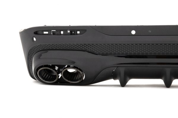 Πίσω Διαχύτης Diffuser με Black Μπούκες για Mercedes GLB X247 SUV (2020-up) 45 S Design Night Package - Image 3