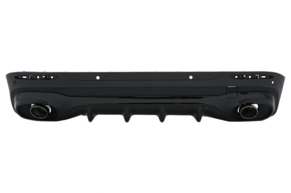 Πίσω Διαχύτης Diffuser με Black Μπούκες για Mercedes GLB X247 SUV (2020-up) GLB 35 Design Night Package