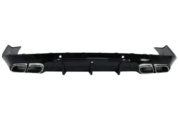 Πίσω Διαχύτης Diffuser με Chrome Μπούκες για Mercedes CLS-Class C257 Sport Line (2018-up) CLS63 Design - Image 2