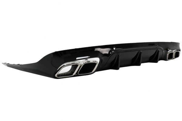 Πίσω Διαχύτης Diffuser με Chrome Μπούκες για Mercedes CLS-Class C257 Sport Line (2018-up) CLS63 Design - Image 3