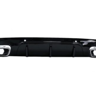 Πίσω Διαχύτης Diffuser με Chrome Μπούκες για Mercedes CLS-Class C257 Sport Line (2018-up) CLS63 Design