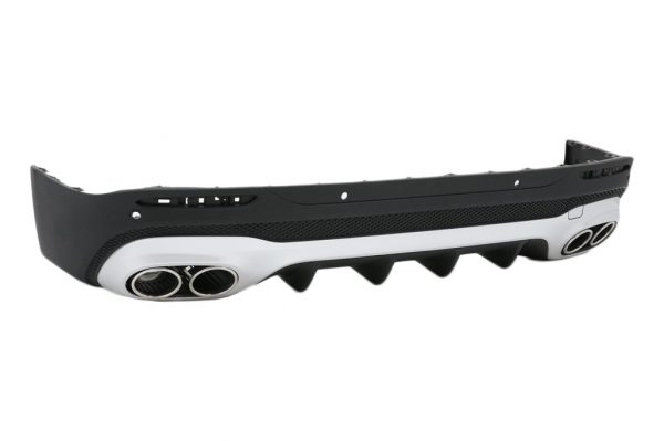 Πίσω Διαχύτης Diffuser με Chrome Μπούκες για Mercedes GLB X247 SUV (2020-up) 45 S Design - Image 2