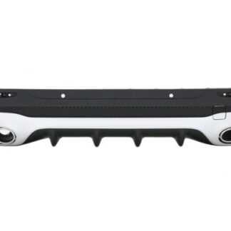 Πίσω Διαχύτης Diffuser με Chrome Μπούκες για Mercedes GLB X247 SUV (2020-up) 45 S Design