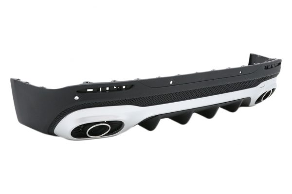 Πίσω Διαχύτης Diffuser με Chrome Μπούκες για Mercedes GLB X247 SUV (2020-up) GLB 35 Design - Image 2
