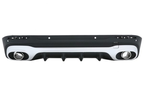 Πίσω Διαχύτης Diffuser με Chrome Μπούκες για Mercedes GLB X247 SUV (2020-up) GLB 35 Design