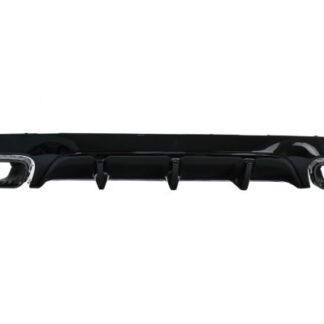 Πίσω Διαχύτης Diffuser με Μπούκες για Mercedes E-Class C238 A238 AMG Sport Line Coupe Cabrio (2016-2019) E63 Night Package Design