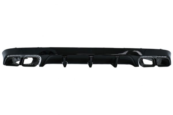 Πίσω Διαχύτης Diffuser με Μπούκες για Mercedes E-Class C238 A238 AMG Sport Line Coupe Cabrio (2016-2019) E63 Night Package Design