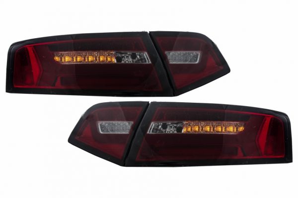 Πίσω Φανάρια LED για Audi A6 4F2 C6 Limousine (2008-2011) Red Smoke Facelift Design με Sequential Dynamic Φλας - Image 2