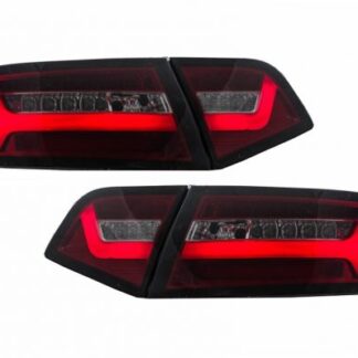 Πίσω Φανάρια LED για Audi A6 4F2 C6 Limousine (2008-2011) Red Smoke Facelift Design με Sequential Dynamic Φλας