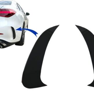 Πίσω Πλαϊνά Fins Flaps για Mercedes C Class W206 Sport Line (2021-Up) Piano Black