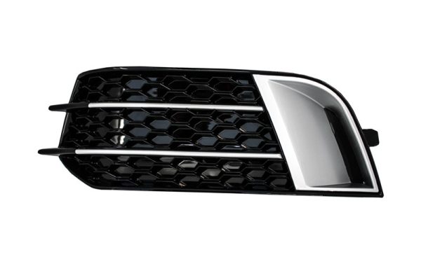 Πλαϊνά Καπάκια Προβολών για Audi A1 8X (2010-2015) RS1 Design Black με Brushed Aluminum Insertions - Image 3