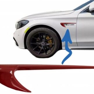 Πλαϊνοι Αεραγωγοί Φτερών για Mercedes C-Class W205 S205 E-Class W213 S213 Red