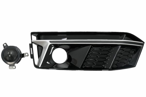 Προφυλακτήρας Lower Grille ACC Covers Side Grilles για Audi A4 B9 S-Line Sedan Avant (2016-2018) RS4 Design Silver Edition - Image 2
