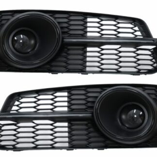 Προφυλακτήρας Lower Grille ACC Covers Side Grilles για Audi A6 C7 4G S Line Facelift (2015-2018) Black Edition