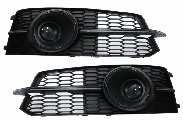 Προφυλακτήρας Lower Grille ACC Covers Side Grilles για Audi A6 C7 4G S Line Facelift (2015-2018) Black Edition