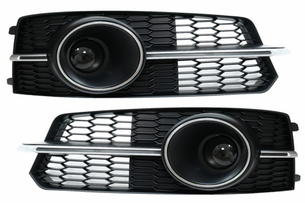 Προφυλακτήρας Lower Grille ACC Covers Side Grilles για Audi A6 C7 4G S Line Facelift (2015-2018) Chrome Edition