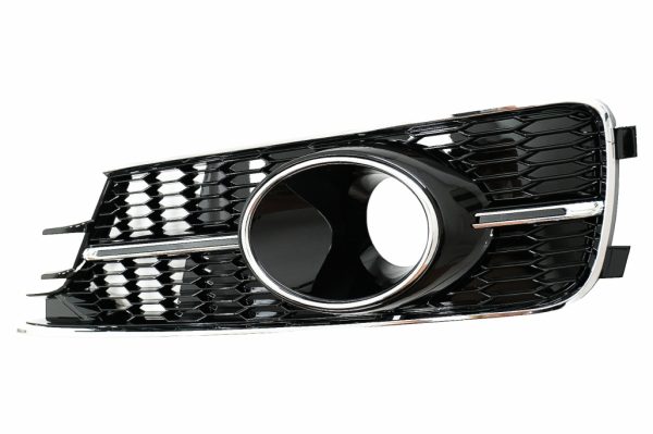 Προφυλακτήρας Lower Grille Covers Side Grilles για AUDI A6 C7 4G Facelift (2015-2018) Piano Black & Chrome - Image 3