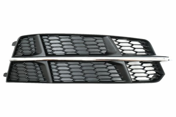 Προφυλακτήρας Lower Grille Covers Side Grilles για Audi A6 C7 4G S-Line Facelift (2015-2018) Black Chrome - Image 2