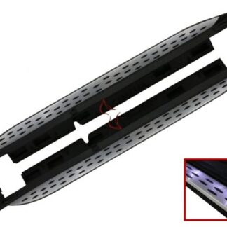 Σκαλοπάτια πλαϊνά για Mercedes GL-Class X166 (2012-2015) GLS-Class Facelift (2016-2018) Side Steps με LED Courtesy Light