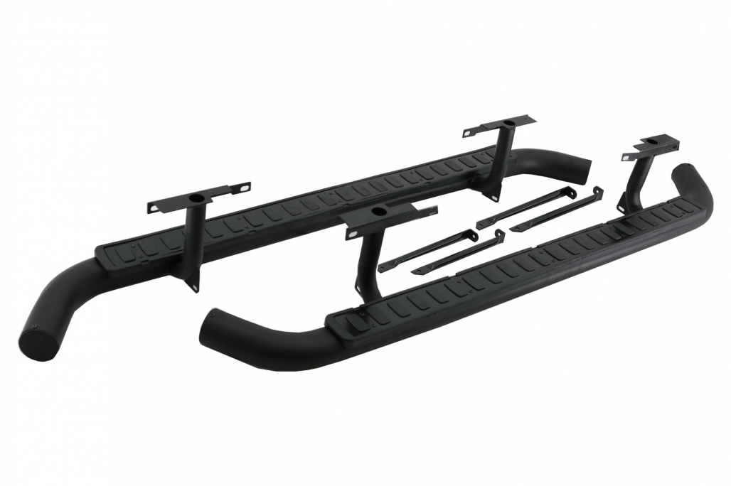 Σκαλοπάτια πλαϊνά Side Steps για Land Rover Defender 110 (1990-2016) Black Edition - Image 3