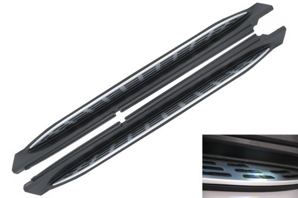 Σκαλοπάτια πλαϊνά Side Steps για Mercedes GLE W167 (2019-up) με LED Courtesy Light