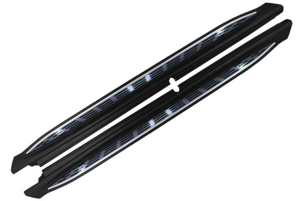 Σκαλοπάτια πλαϊνά Side Steps για Mercedes GLS SUV X167 (2020-up) με LED Courtesy Light - Image 2