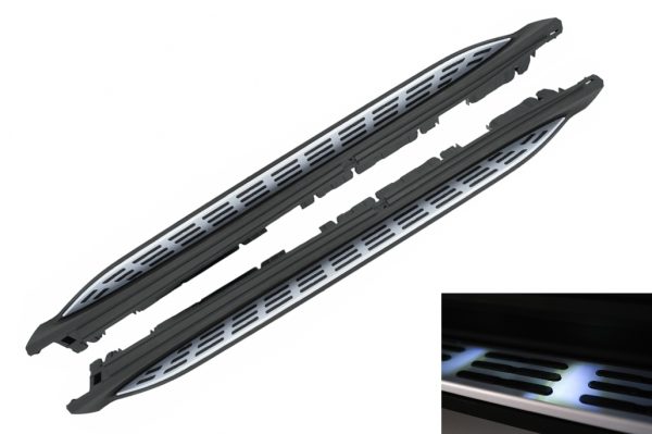 Σκαλοπάτια πλαϊνά Side Steps για Mercedes GLS SUV X167 (2020-up) με LED Courtesy Light