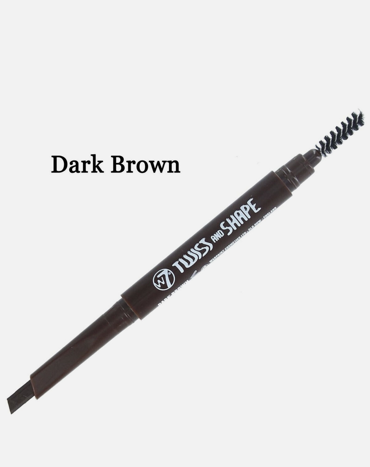 W7 Brow Liner Eyebrow Pencil Twist & Shape Definer With Comb Brush Brown Sealed - Image 4