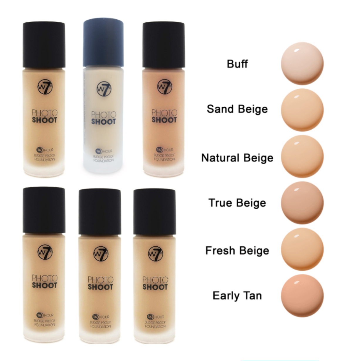 W7 Photoshoot Ultra Longwear Foundation