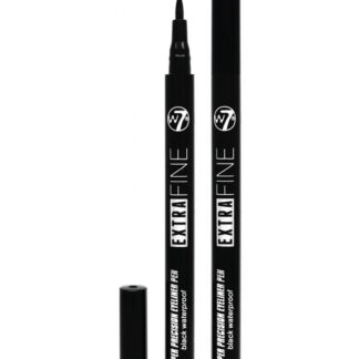 W7 Cosmetics Extra Fine Liner Waterproof Στυλό Eye Liner Black 0.7ml