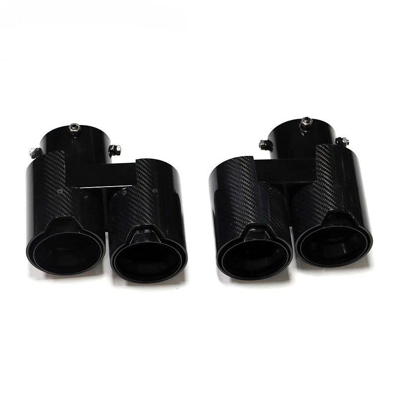 Stainless Steel Carbon Fiber Black for BMW X5 G05 X6 G05 Exhaust Tailpipe - Image 2