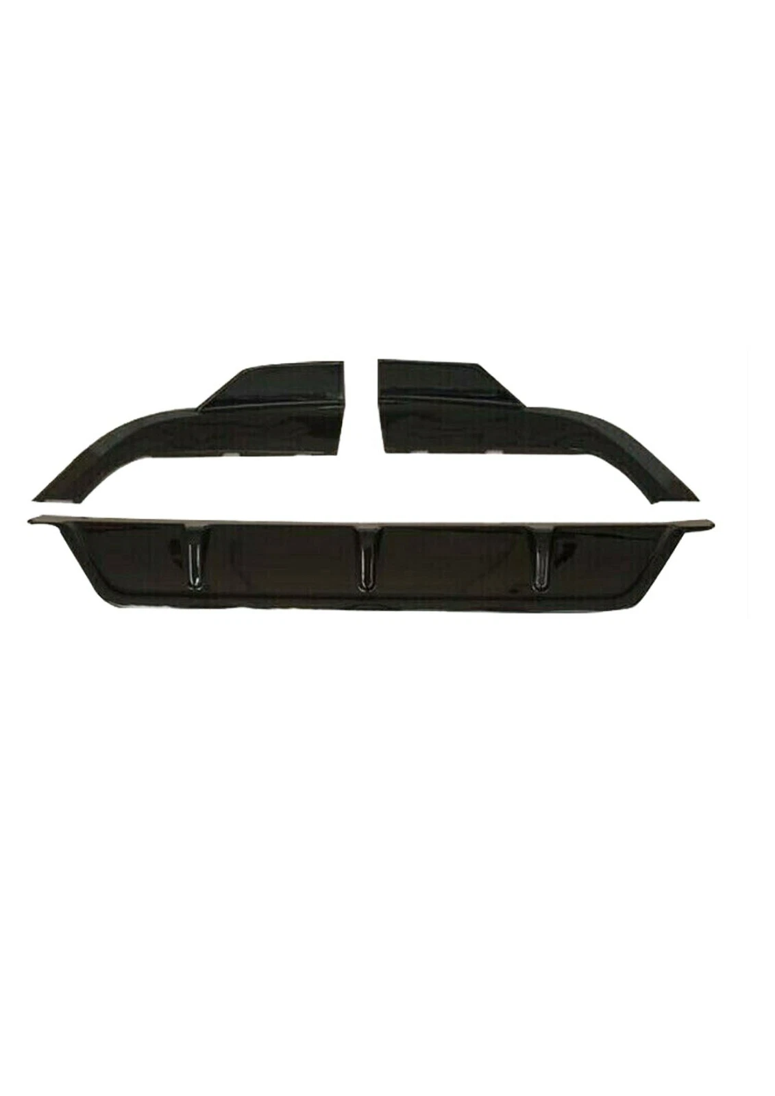 FOR BMW X5 G05 M SPORT GLOSS BLACK REAR BUMPER DIFFUSER SPOILER EXTENSION 2018+ - Image 2