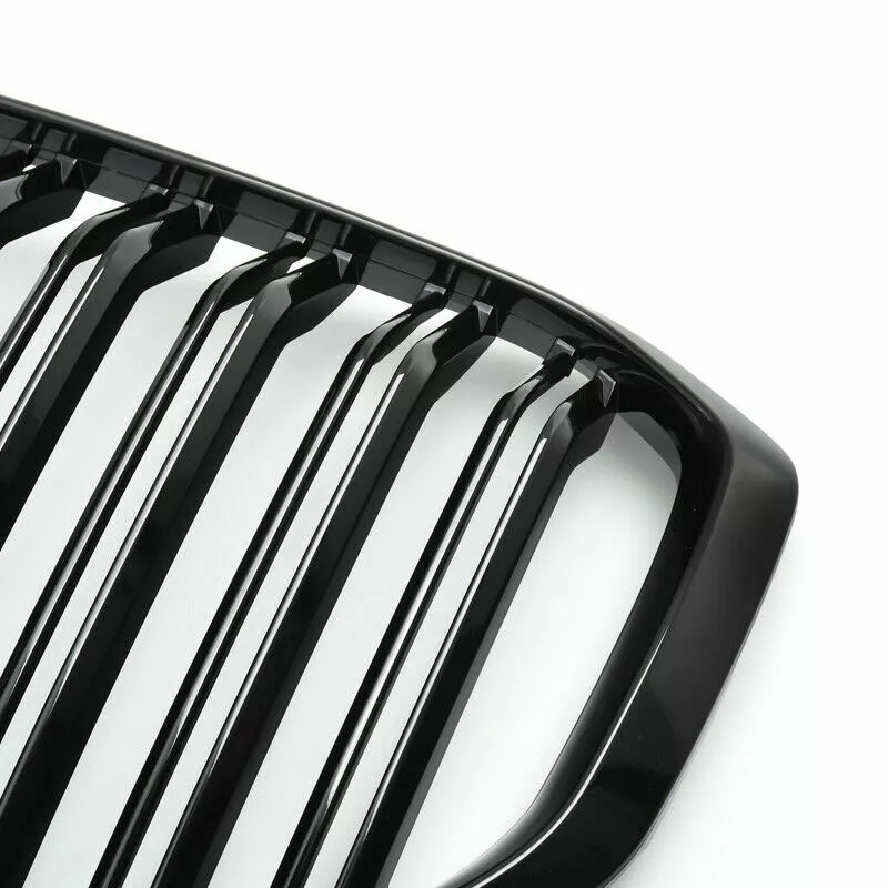 FOR BMW X5 G05 GLOSS BLACK TWIN DUAL SLAT KIDNEY GRILL GRILLE 2018 ONWARDS MODEL - Image 11