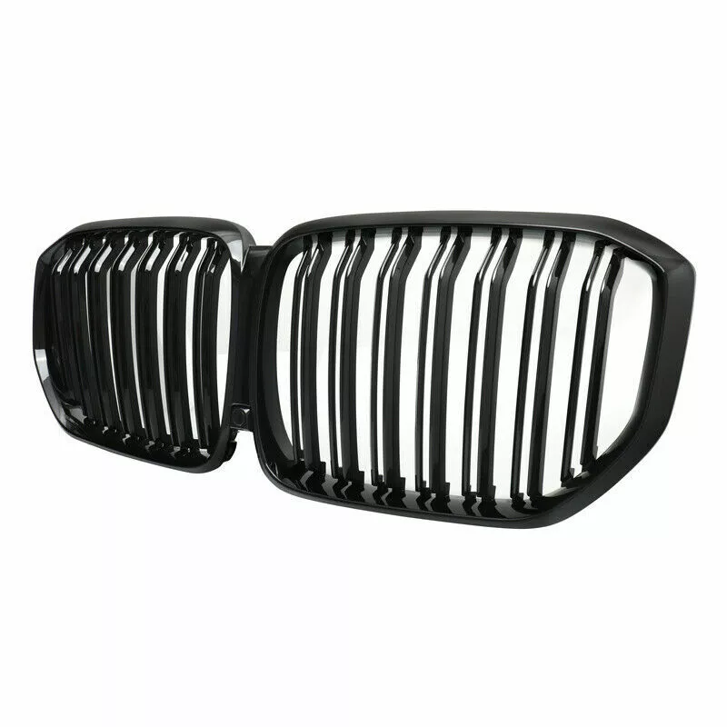 FOR BMW X5 G05 GLOSS BLACK TWIN DUAL SLAT KIDNEY GRILL GRILLE 2018 ONWARDS MODEL - Image 12