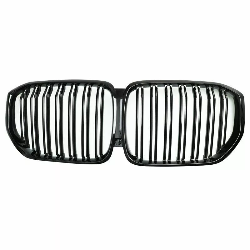 FOR BMW X5 G05 GLOSS BLACK TWIN DUAL SLAT KIDNEY GRILL GRILLE 2018 ONWARDS MODEL - Image 13
