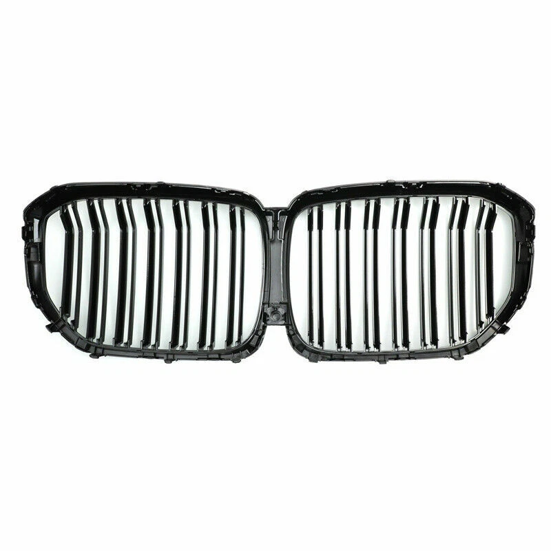 FOR BMW X5 G05 GLOSS BLACK TWIN DUAL SLAT KIDNEY GRILL GRILLE 2018 ONWARDS MODEL - Image 3