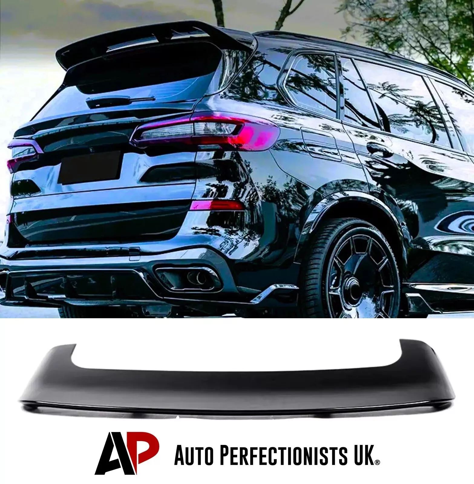 BMW X5 G05 X5M F95 M50 Gloss Black Rear Roof MP Spoiler Wing Lip Body Kit 2018+