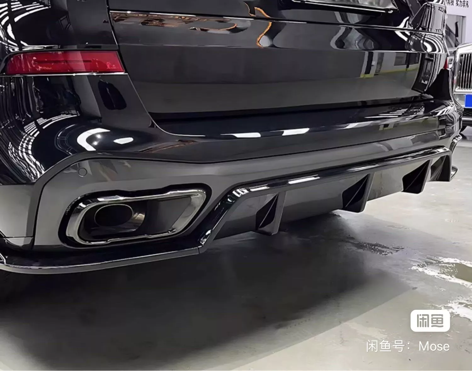 For BMW X5 G05 M 2019-2023 Gloss Black Rear Bumper Lip Diffuser Spoiler 3Pcs - Image 3