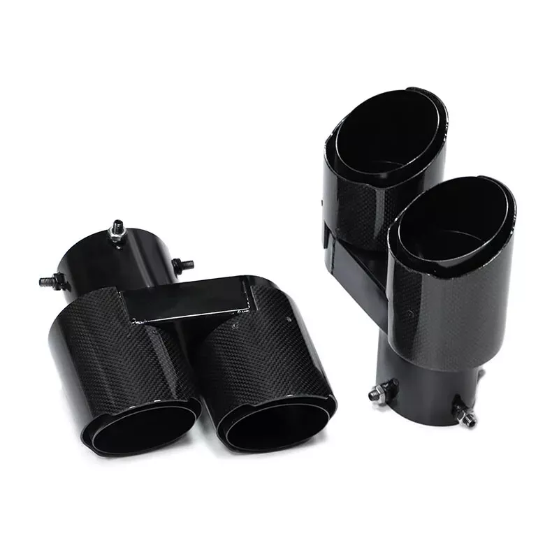 Stainless Steel Carbon Fiber Black for BMW X5 G05 X6 G05 Exhaust Tailpipe - Image 9