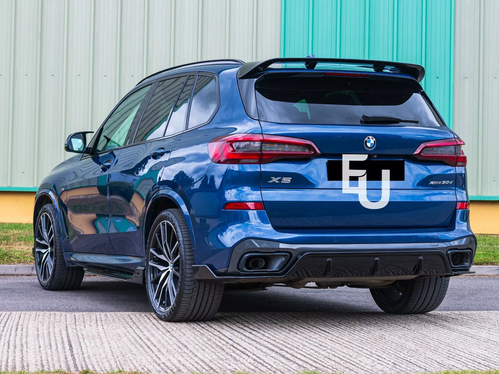 FOR BMW X5 G05 M SPORT GLOSS BLACK REAR BUMPER DIFFUSER SPOILER EXTENSION 2018+ - Image 9